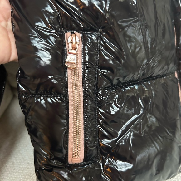 Michae Kors black and pink puffer coat size 5/6 - Picture 5 of 7